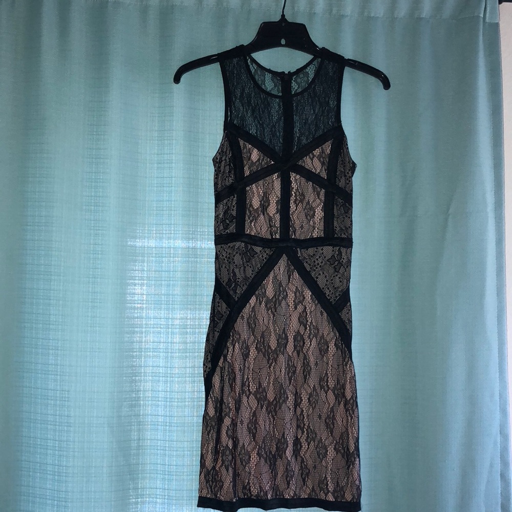 Black and lace dress